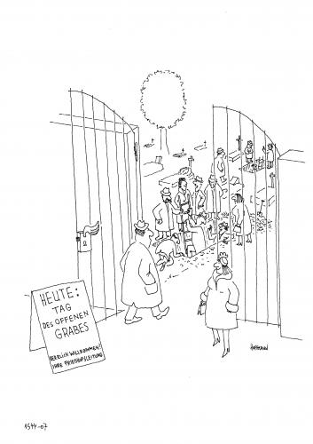 Cartoon: Herzlich willkommen (medium) by Frank Hoffmann tagged no,tag,