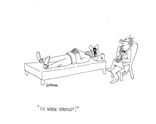 Cartoon: Verfolgt (medium) by Frank Hoffmann tagged no,tag,