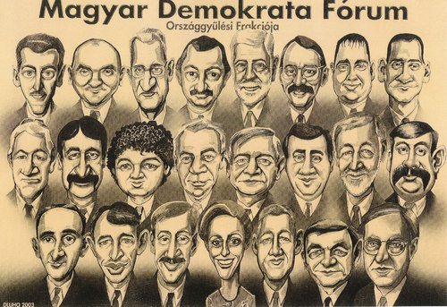 Cartoon: MDF Parliament group 2002 (medium) by Dluho tagged parliament
