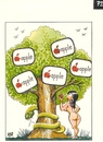 Cartoon: Eden-  tree of knowledge (small) by Dluho tagged eden