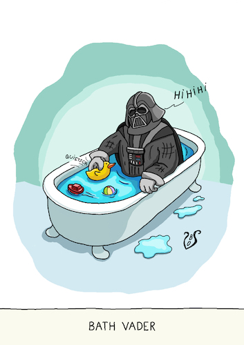 Cartoon: Badetag (medium) by Dodenhoff Cartoons tagged hygiene,waschen,körperpflege,badetag,baden,quietscheentchen,badeente,darthvader,plantschen,badeinrichtung,sanitäre,anlagen,anlagenmechanik,klempner,haushalt,bäder,badewanne,hygiene,waschen,körperpflege,badetag,baden,quietscheentchen,badeente,darthvader,plantschen,badeinrichtung,sanitäre,anlagen,anlagenmechanik,klempner,haushalt,bäder,badewanne