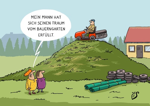 Cartoon: Bauerngarten (medium) by Dodenhoff Cartoons tagged erntezeit,landwirtschaft,männer,rasenmähertraktor,garten,bauerngarten,landleben,rasenschnitt,landidyll,frau,gartengestaltung,erntezeit,landwirtschaft,männer,rasenmähertraktor,garten,bauerngarten,landleben,rasenschnitt,landidyll,frau,gartengestaltung