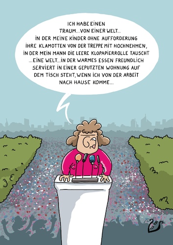 Cartoon: Ein Traum (medium) by Dodenhoff Cartoons tagged rede,haushalt,verzweiflung,rechte,ansprache,legendär,kinder,erziehung,ehe,beziehung,mann,frau,haushaltshilfe,organisation,durchsetzungsvermögen,rede,haushalt,verzweiflung,rechte,ansprache,legendär,kinder,erziehung,ehe,beziehung,mann,frau,haushaltshilfe,organisation,durchsetzungsvermögen