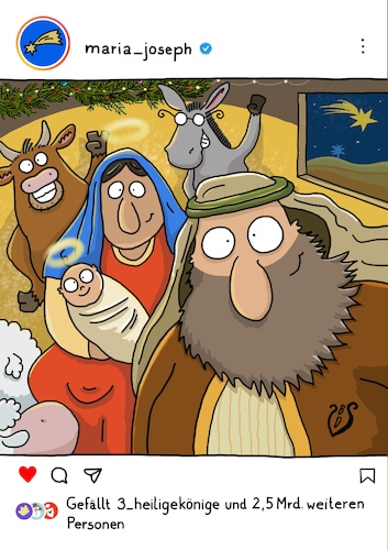 Cartoon: Heilige Instanacht (medium) by Dodenhoff Cartoons tagged weihnachten,instagram,maria,josef,krippe,christkind,heiligabend,socialmedia,handysucht,öffentlichkeit,eltern,geburt,kinder,posting,weihnachten,instagram,maria,josef,krippe,christkind,heiligabend,socialmedia,handysucht,öffentlichkeit,eltern,geburt,kinder,posting