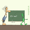 Cartoon: Relativitätstheorie (small) by lexaart tagged lexatoon,relativitätstheorie,mathematik,wissenschaft,albert,einstein,math2022