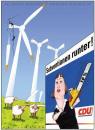 Cartoon: Zeit für Taten (small) by wwwder-Zeichnerde tagged angela merkel immisionshandel klima erwärmung global warming windkraft plakat leistner subventionen subventionspolitik 