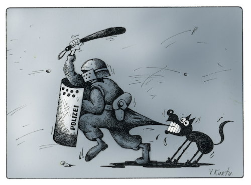 Cartoon: Protest (medium) by kurtu tagged protest,protest