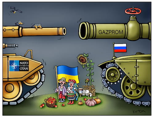 Cartoon: Ukraina (medium) by kurtu tagged ukraina,ukraina