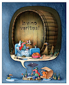 Cartoon: Wein (small) by kurtu tagged wein