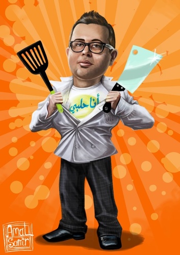 Cartoon: Chef Orfali (medium) by Amal Samir tagged cartoon