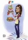 Cartoon: chef ghada (small) by Amal Samir tagged cartoon chef illustration cake cook women lady