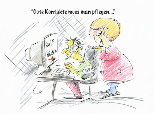 Cartoon: Ralf Höcker aus WerteUnion weg (medium) by kugel2020 tagged höcker,brd,werteunion,cdu,partei