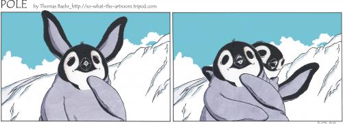 Cartoon: POLE Strip No.42 (medium) by Penguin_guy tagged penguins,pinguine,pets,tiere,animals,bunny,hase,ostern,easter,holiday,,pinguine,tiere,vögel,natur,seetaucher,taucher,meer,kalt,hase,hasenohr,ohren,spaß,spiel,ostern,feiertag