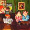 Cartoon: saturday night out (small) by siobhan gately tagged couple,pub,bar,drinks