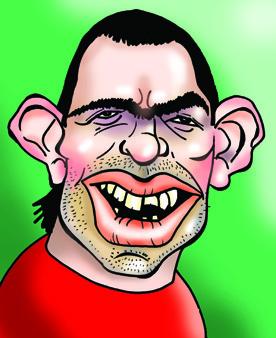Cartoon: Carlos Tevez (medium) by Mario Almaraz tagged jugador,de,futbol