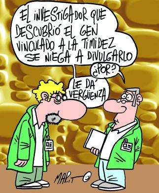 Cartoon: CIENTIFICO (medium) by Mario Almaraz tagged dos,cientificos
