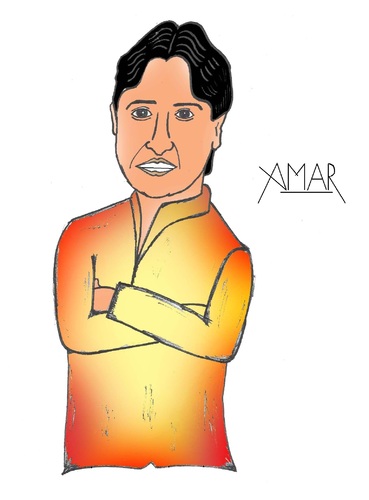 Cartoon: Kumar Vishwas Caricature (medium) by Amar cartoonist tagged caricature,amar,aap,vishwas,kumar