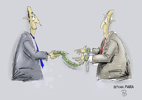 Cartoon: Corruption Korruption (medium) by paraistvan tagged corruption,korruption,money,geld