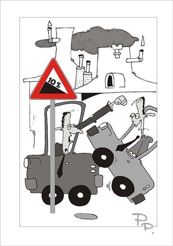 Cartoon: Traffic sign (medium) by paraistvan tagged sign,traffic,angle