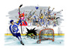 Cartoon: Goaaaaaaal (small) by paraistvan tagged ice hockey sport goal
