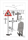 Cartoon: Traffic sign (small) by paraistvan tagged traffic sign bury