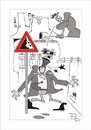 Cartoon: Traffic sign (small) by paraistvan tagged traffic,sign,fall