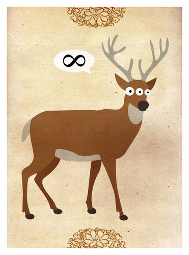 Cartoon: Mutant Deer (medium) by thomas_hollnack tagged deer,mutant,eternity