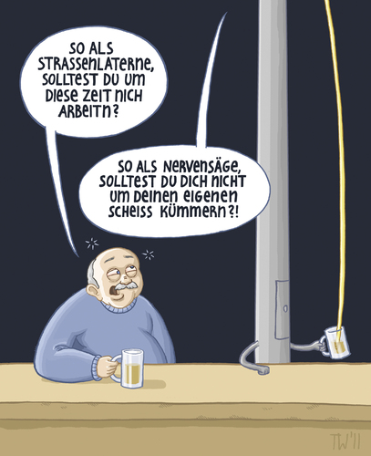 Cartoon: Zufällige Begegnung 5 (medium) by Tobias Wieland tagged lampe,licht,nervensäge,betrunken,arbeit,bar,kneipe,strassenlaterne,laterne,laterne,strassenlaterne,kneipe,bar,arbeit,betrunken,nervensäge,lampe,licht