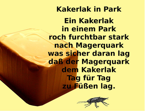 Cartoon: Kakerlak in Park (medium) by Marbez tagged kakerlak,park,ernährung