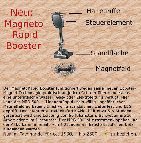 Cartoon: MagnetoRapid Booster (medium) by Marbez tagged schweben,arbeit,discounter