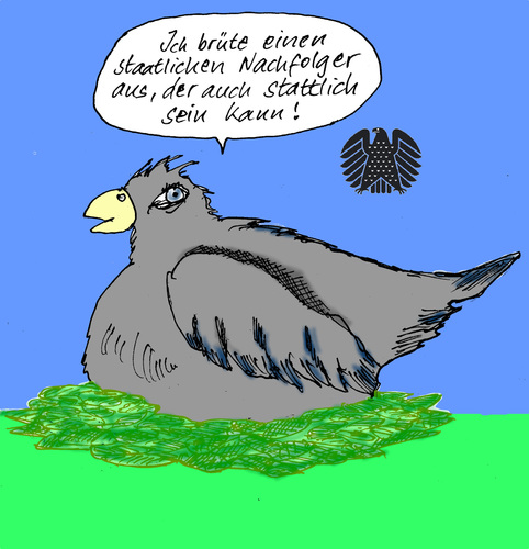 Cartoon: Staatlich und stattlich (medium) by Marbez tagged staatlich,stattlich,brut