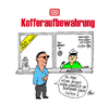 Cartoon: Herrenlose Koffer (small) by Marbez tagged reisezeit,herrenlose,koffer,gefahr