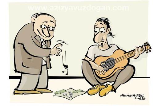 Cartoon: music.. (medium) by azizyavuzdogan tagged music,aziz,yavuzdogan,cartoon,karikatür