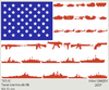Cartoon: USA Flag (small) by Hilmi Simsek tagged usa flag amerika gun star
