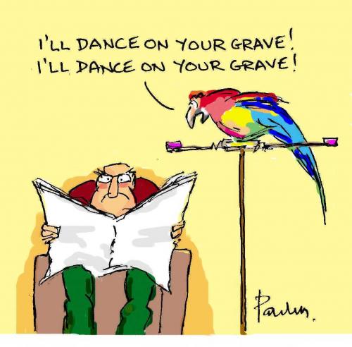 Cartoon: Parrot (medium) by Paulus tagged bird,marriage
