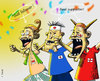 Cartoon: just followers! (small) by yan setiawan tagged world cup 2010