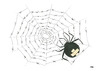 Cartoon: spider (small) by emraharikan tagged spider