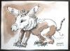 Cartoon: redwine - doggis carneval (small) by daPinsli tagged ink,redwine,painting,donkey,dog,beast,