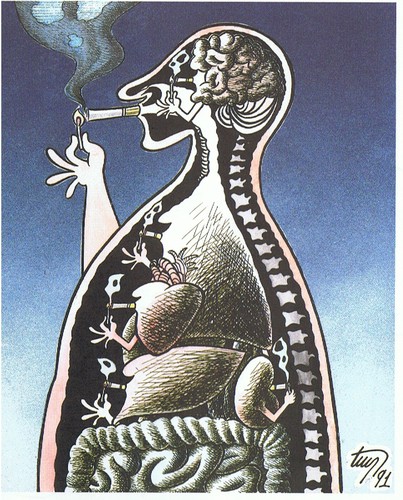 Cartoon: sigara (medium) by caricaturan tagged caricaturan