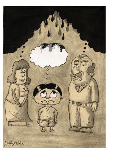 Cartoon: Kids (medium) by gunberk tagged education,family,kids,life,dream