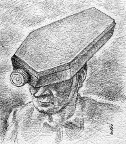 Cartoon: Coal Miner (medium) by Medi Belortaja tagged miner,coal