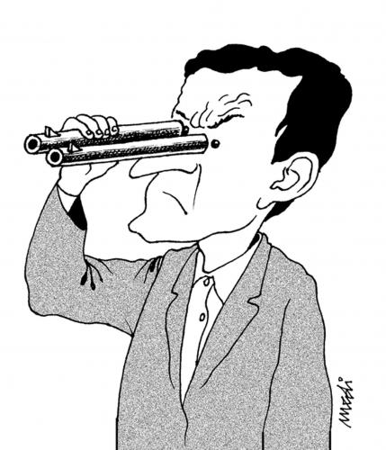 Cartoon: binoculars (medium) by Medi Belortaja tagged gun,binoculars,killer