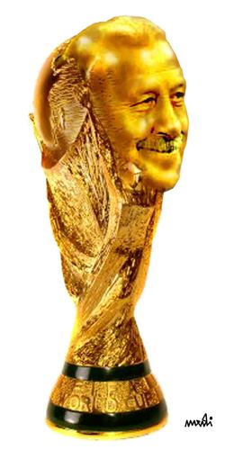 Cartoon: Golden Del Bosque (medium) by Medi Belortaja tagged cup,world,golden,del,bosque