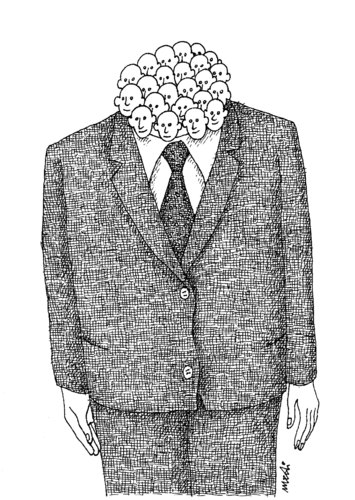 Cartoon: heads (medium) by Medi Belortaja tagged heads,head,chief,man,business,politics,people,manipulation,bourocracy