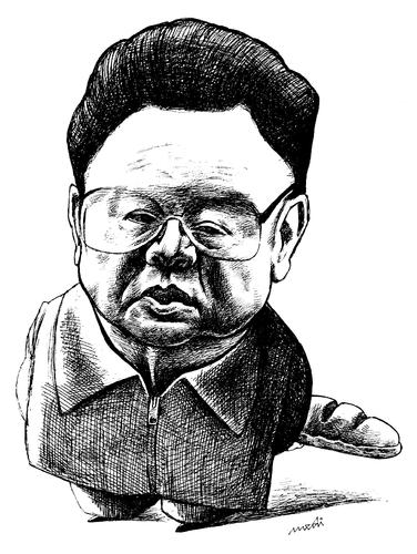 Cartoon: kim yong il (medium) by Medi Belortaja tagged il,yong,kim,north,korea