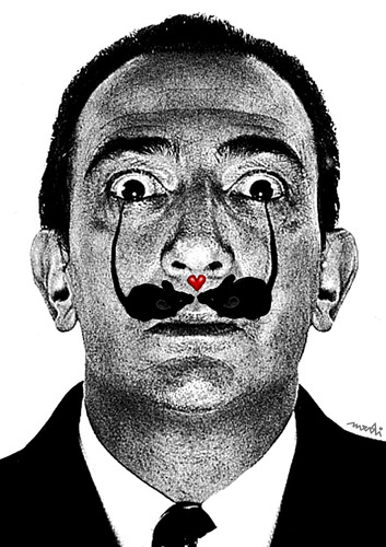 Cartoon: loved mouses (medium) by Medi Belortaja tagged mustache,tail,collage,dali,mouse,love,loved