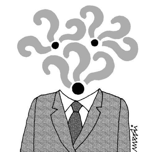 Cartoon: mysterious man (medium) by Medi Belortaja tagged question,mark,face,vanished,mysterious