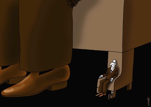 Cartoon: power hierarchy (medium) by Medi Belortaja tagged power,hierarchy,chief,head,servants,chair,armchair