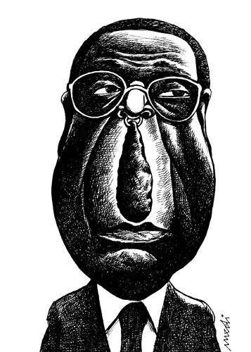 Cartoon: robert mugabe (medium) by Medi Belortaja tagged mugabe,robert