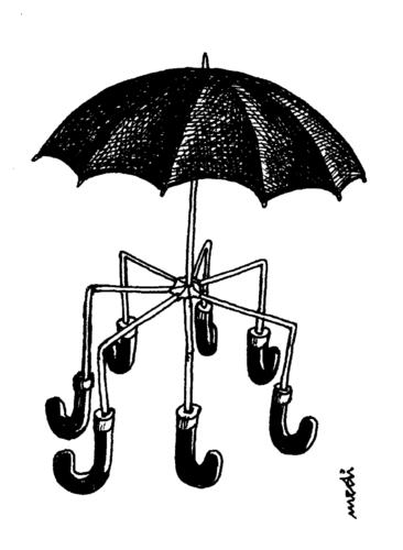 Cartoon: umbrella for all (medium) by Medi Belortaja tagged all,for,umbrella